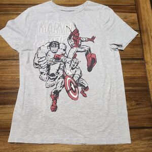 Marvel Comic Graphic Heroes Gray Youth Lg.